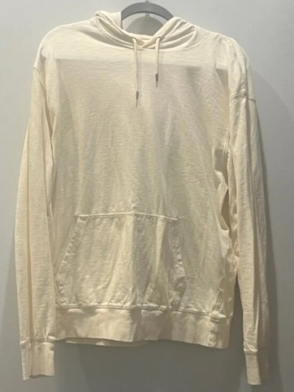 J. Crew Cream Hoodie with Drawstring
